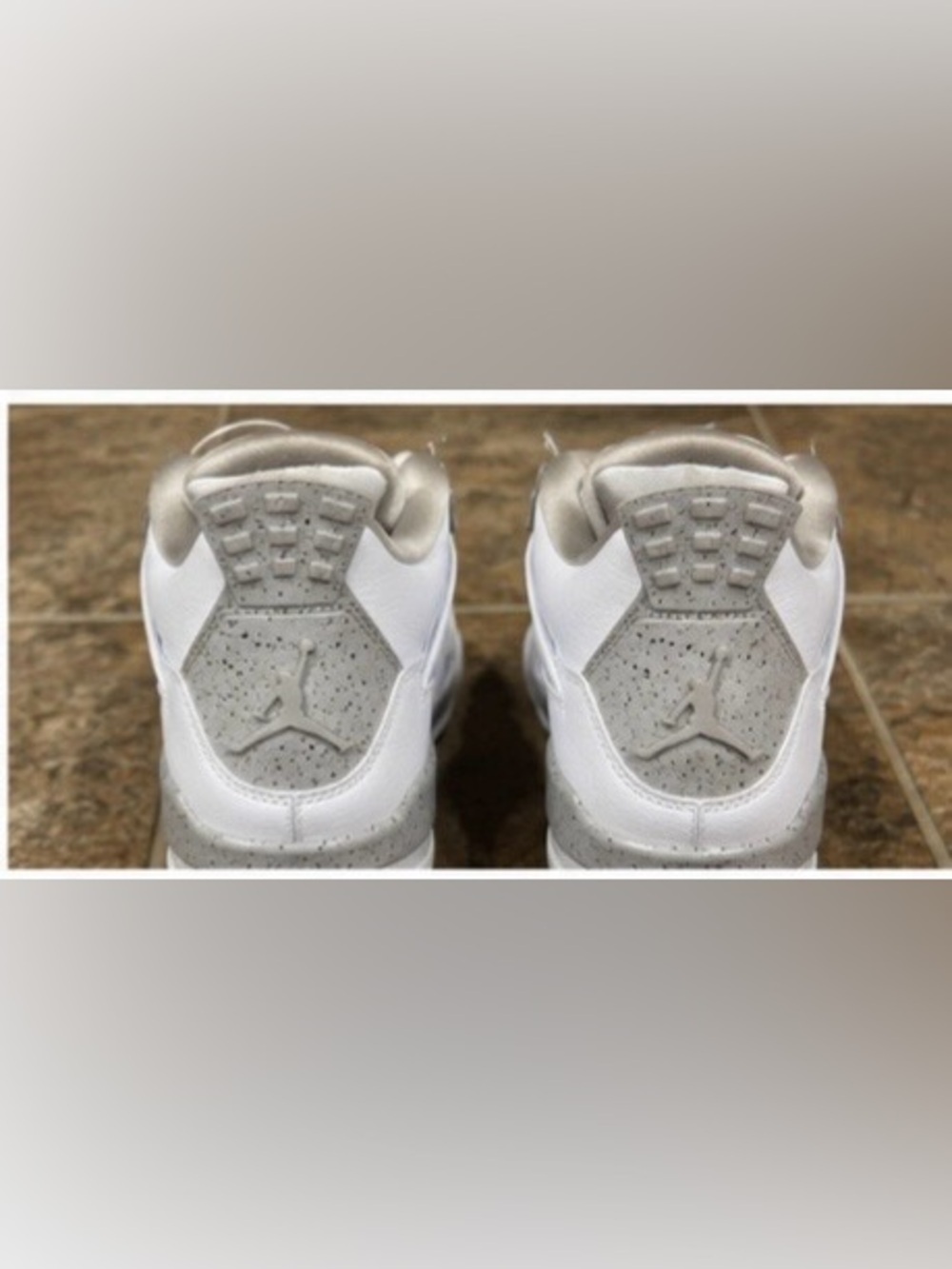 Nike AirJordan 4 Retro GS White Cement Sz 4Y Youth Sneakers GOAT Verified w/ Box - Picture 5 of 12
